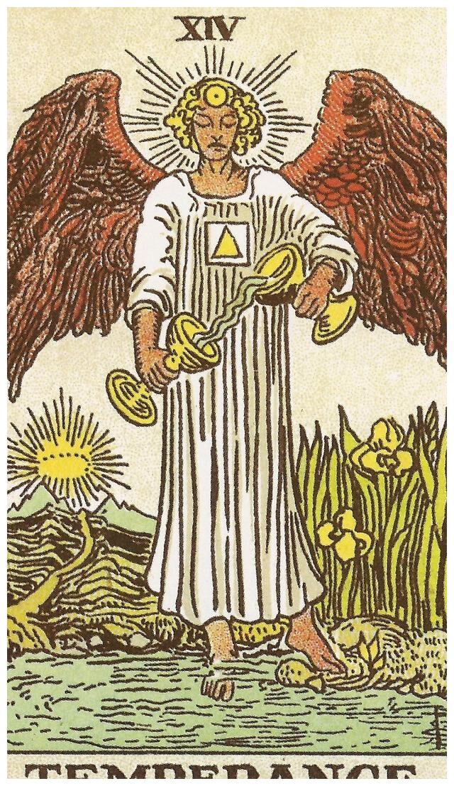 这正是节制牌所代表的——它意味着适度,耐心和美德,这些都是你需要在