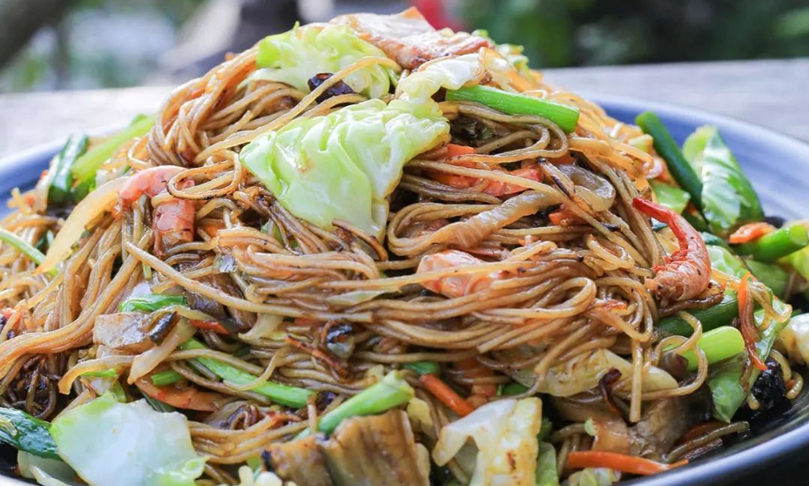 温岭石塘特色小吃—爆炒绿豆面_高清图集_新浪网