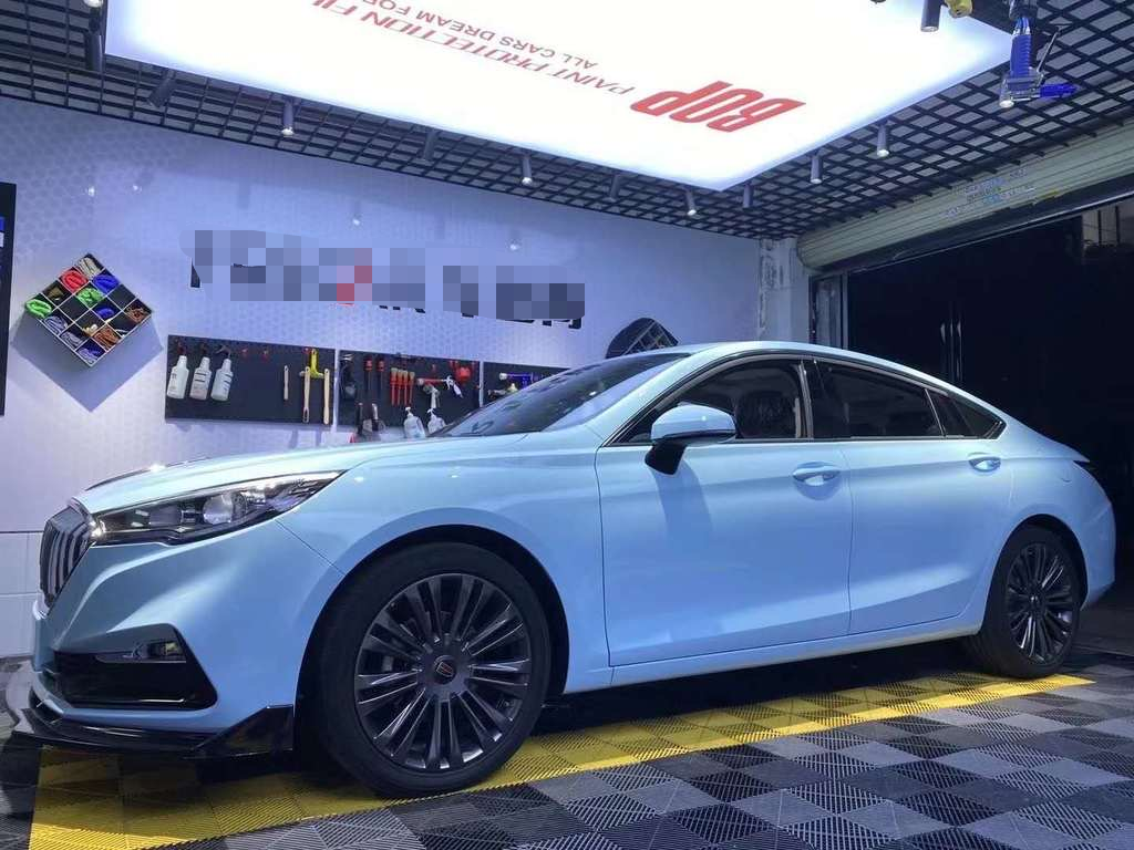 红旗h5改色冰川蓝给你的视觉来一次有效的放松