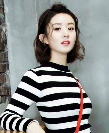 赵丽颖短发造型,灵动俏皮,美的人果然怎么都美!