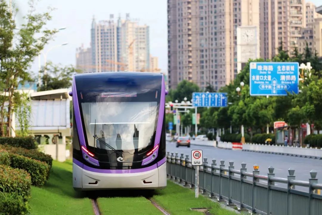 淮安有轨电车1号线进行全线提速测试