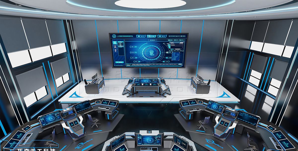 巧夺天工科技控制台-科技感人工智能创新研发中心