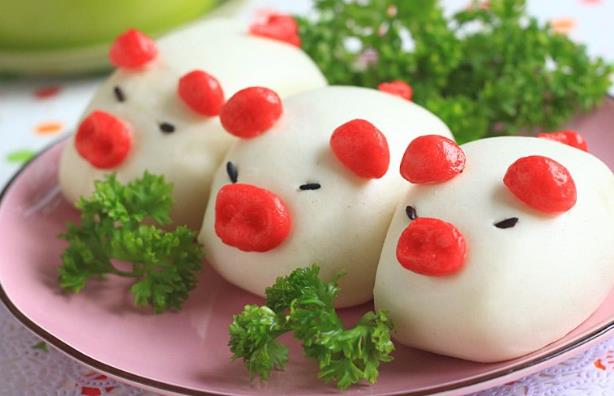 小猪豆沙包,好吃又可爱