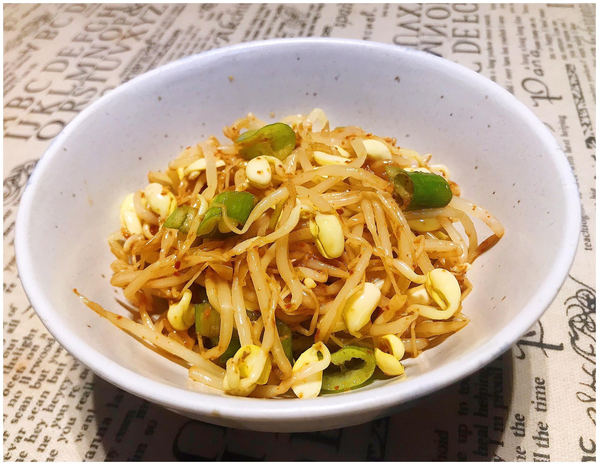 夏日消暑非它莫属爽脆的韩式拌黄豆芽