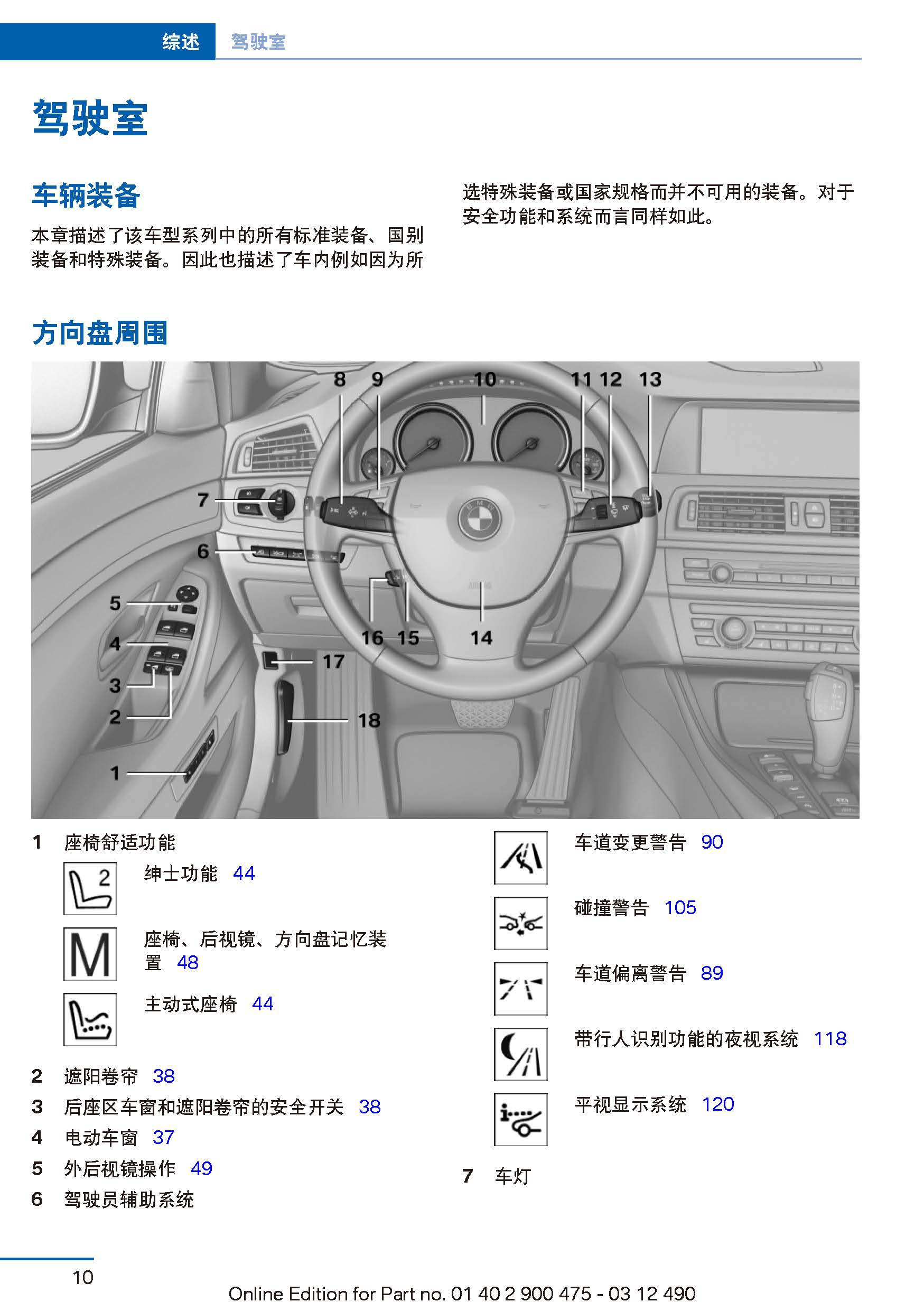 沈阳银河汽服宝马5系使用说明书电子版宝马5系用户手册