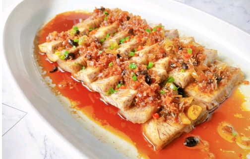 炸芋枣,干贝酱椒蒸芋头,豉汁蒸鮰鱼
