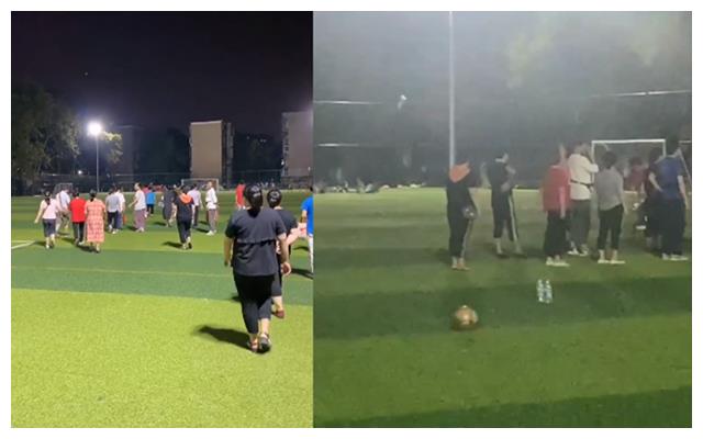 为跳广场舞与小朋友抢足球场，大爷砸锁大妈鼓掌，有人劝阻还被怼休闲区蓝鸢梦想 - Www.slyday.coM