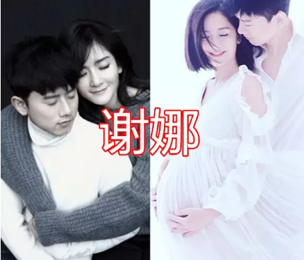 杨颖的孕照安以轩的孕照看到谢娜孕照难怪双胞胎