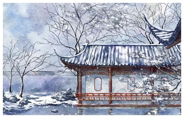 用一组古风插画,画出最美长安|长安|华清宫|妃子笑_新浪新闻