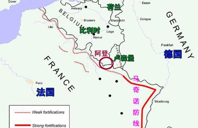 法国马奇诺防线地图图片