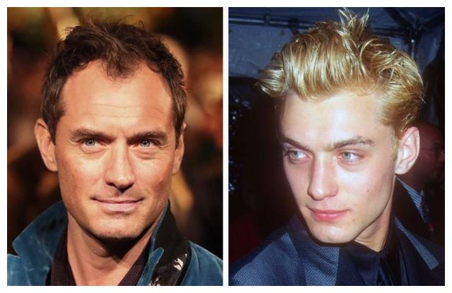 裘德洛年轻时桀骜不羁的帅气,现在因为岁月而增加的成熟稳重感.