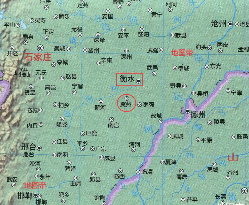 冀州区详细地图图片
