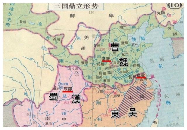 上图——三国时期三足鼎立局面示意图三,南方城市日益繁荣前文已经