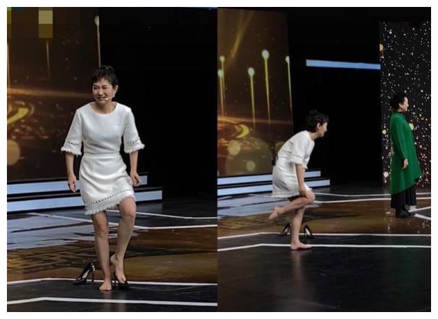 名主持王芳台上脱鞋,穿十厘米高跟站八小时,称录节目不是为赚钱