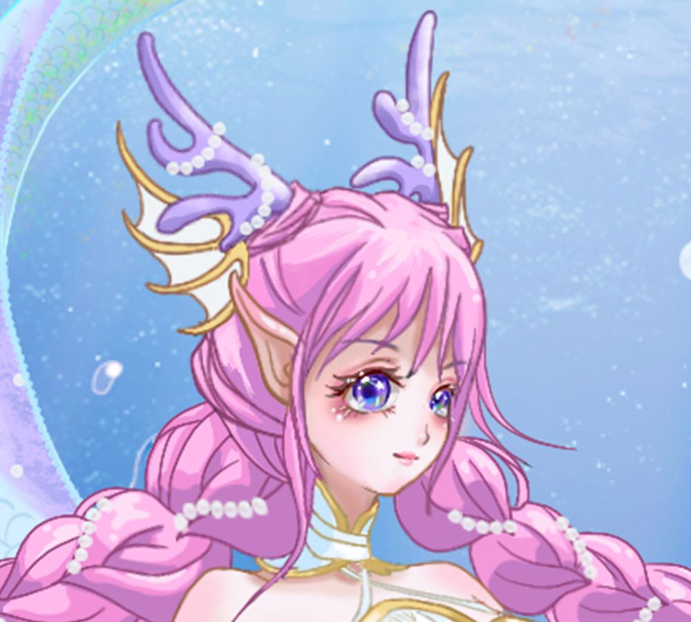 你喜欢星星化身的美人鱼吗?星星是贪吃鬼!动我可以抢星星吃的没门儿!