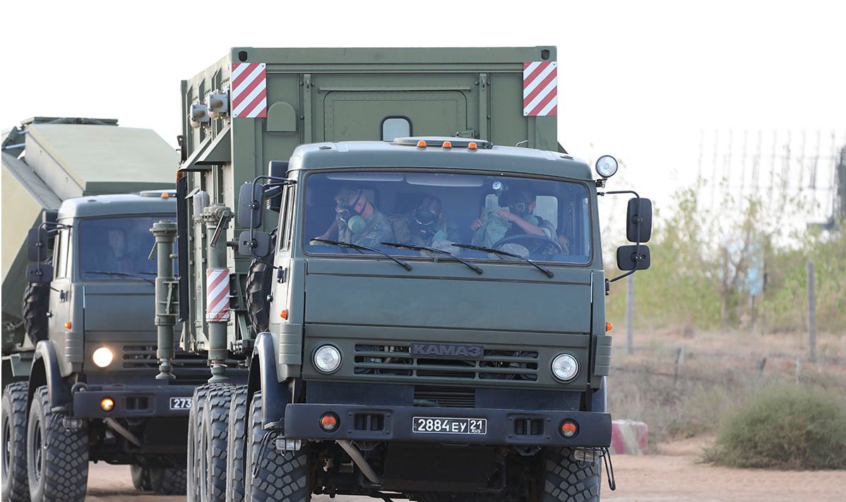 在俄罗斯阿斯特拉罕地区,俄军进行了s-300防空导弹系统的演练!