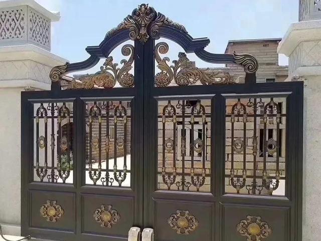 大铁门落伍了,"新中式"大门高端大气上档次,太高级了_高清图集_新浪网