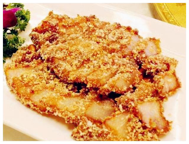 经典湘菜炸紫盖肉地道湖南做法外焦内嫩脆酥鲜香扑鼻来