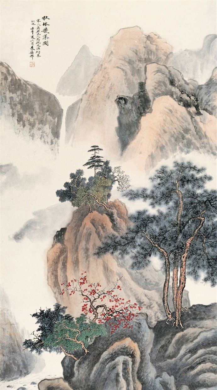 海上画派名家朱梅邨山水画作品欣赏_高清图集_新浪网