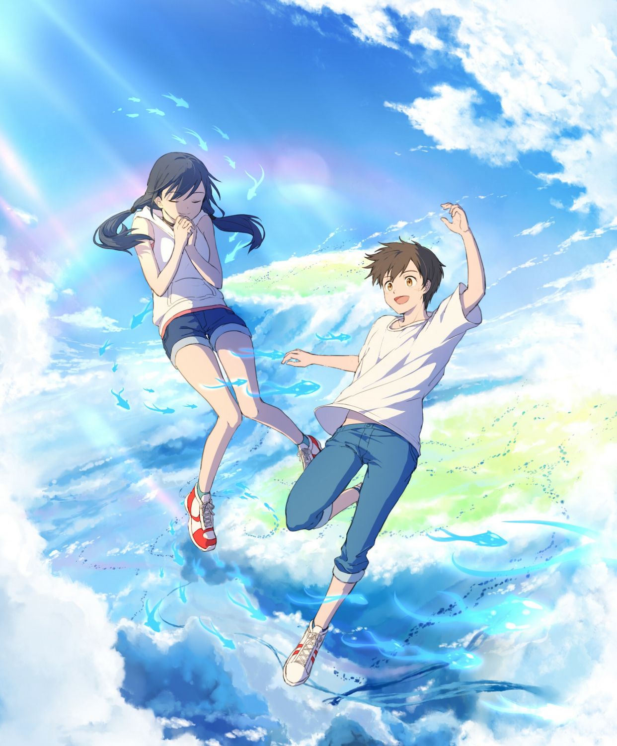 精选日本科幻动漫电影《天气之子》高清插画壁纸，手绘的值得收藏 
