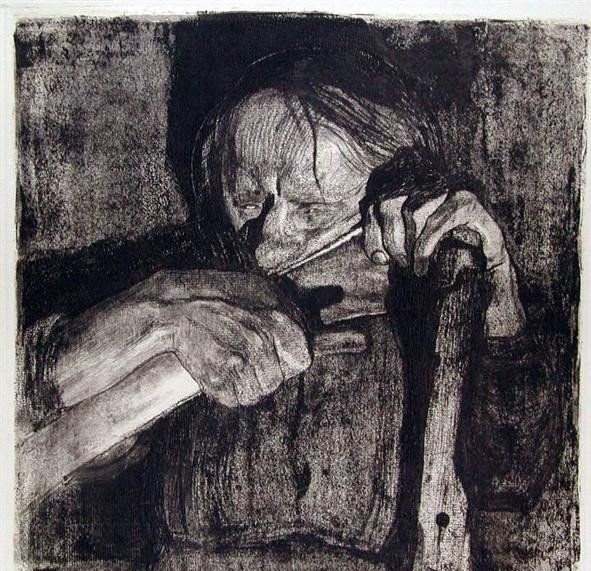 珂勒惠支素描画,20世纪德国最重要的表现主义版画家和雕塑家__财经