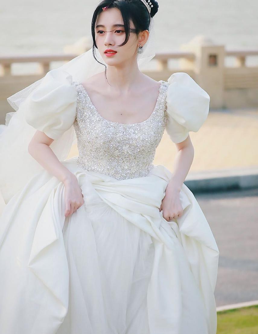 鞠婧祎婚纱造型被疯传,美出新高度,网友:最美新娘|鞠婧祎|婚纱|新娘