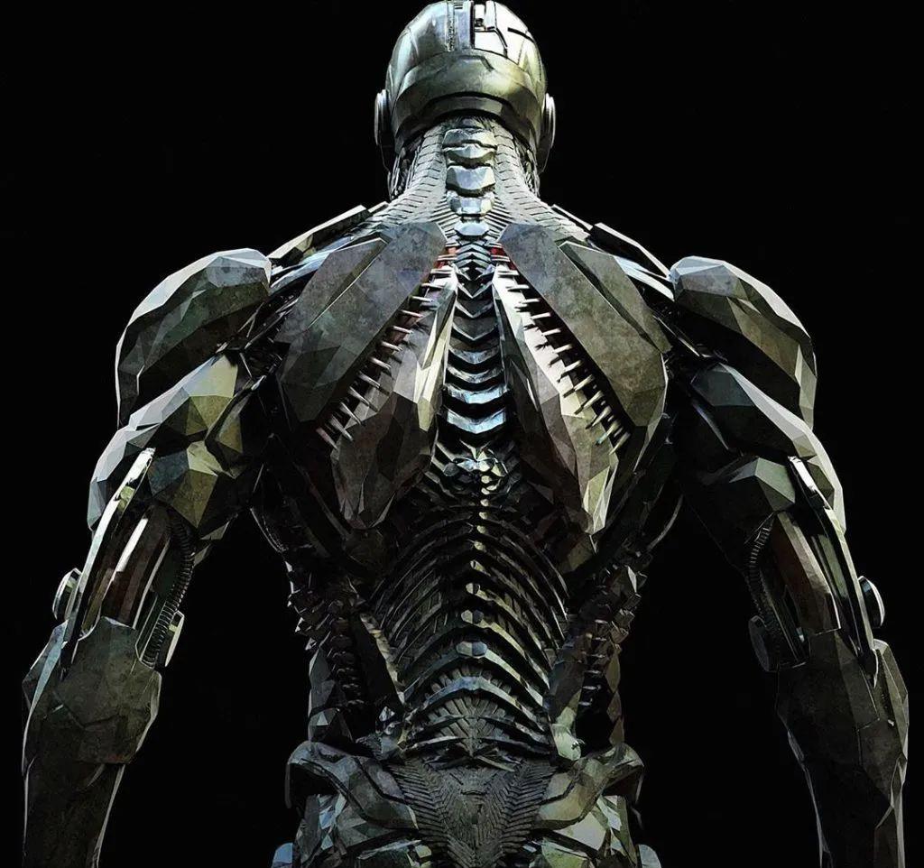 《正义联盟》曝光钢骨原始盔甲设定,多边形切面未来感十足