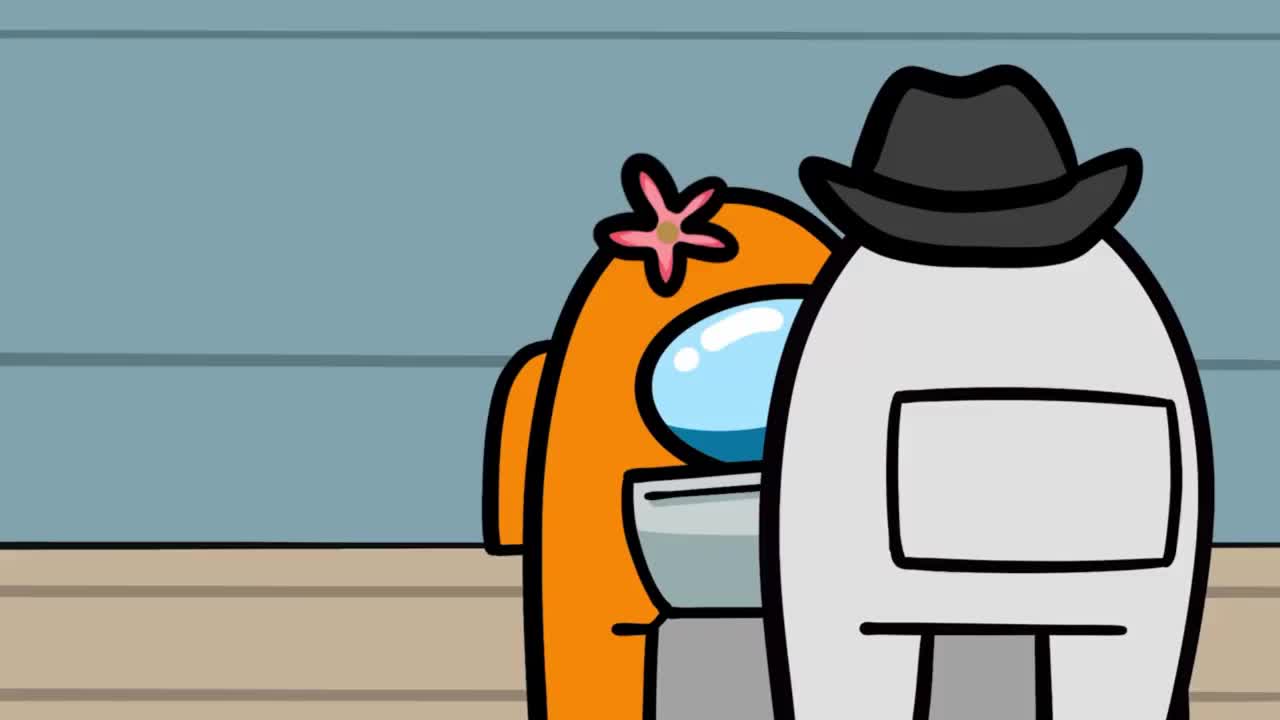 amongus在我们之间内鬼杀的游戏可爱的宝宝拥有新的玩伴很开心