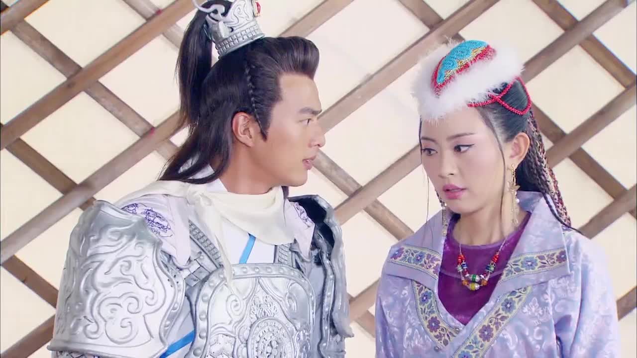 隋唐英雄4:仙童以死相逼,丁山无奈只好伤了梨花的心