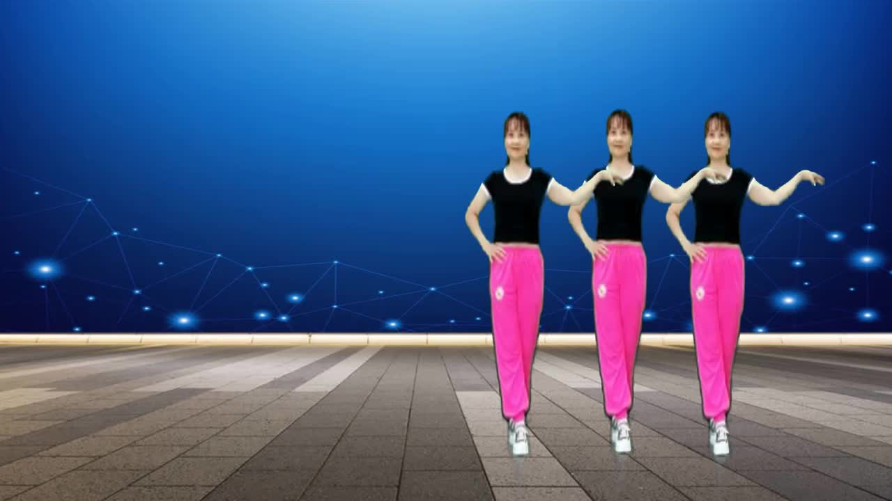 恰恰风格广场舞《情人桥》16步,歌声深情柔美,舞步简单轻松学会