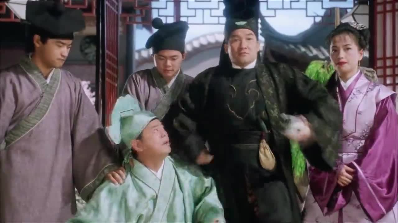 唐伯虎点秋香:武状元捉拿唐伯虎,可惜是个冒牌货,夫人当场发火