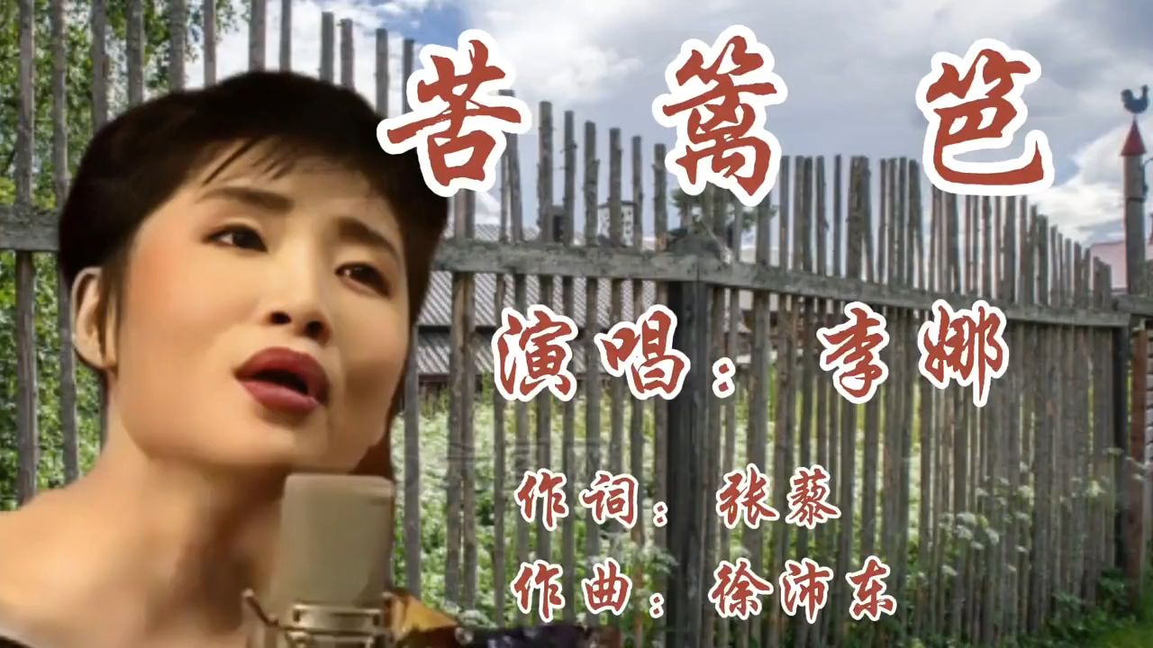 李娜出家前演唱的《苦篱笆》撕心裂肺的歌声，听了让人潸然泪下！