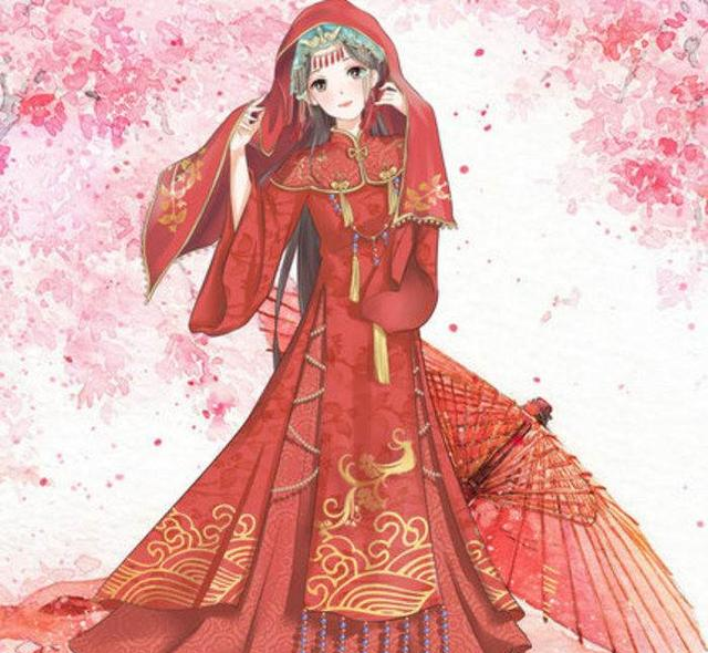 十二星座专属古风嫁衣狮子座带着半脸面具白羊座的有点寒酸