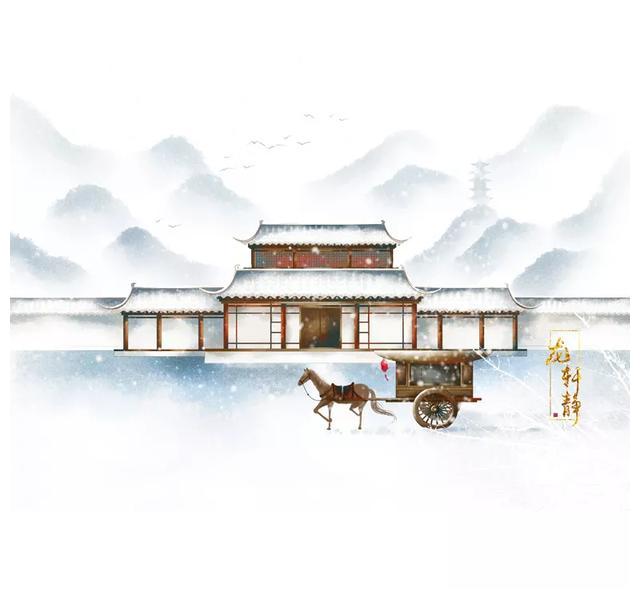 用一组古风插画画出最美长安