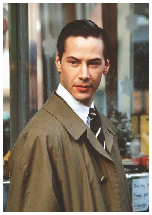 果然,基努里维斯没有让我们失望,帅气的脸庞,五官真的是精致,和小鲜肉