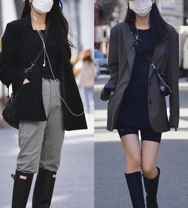 堪称穿搭教科书的韩系街拍紧随时尚潮流轻松化身街头潮酷女王