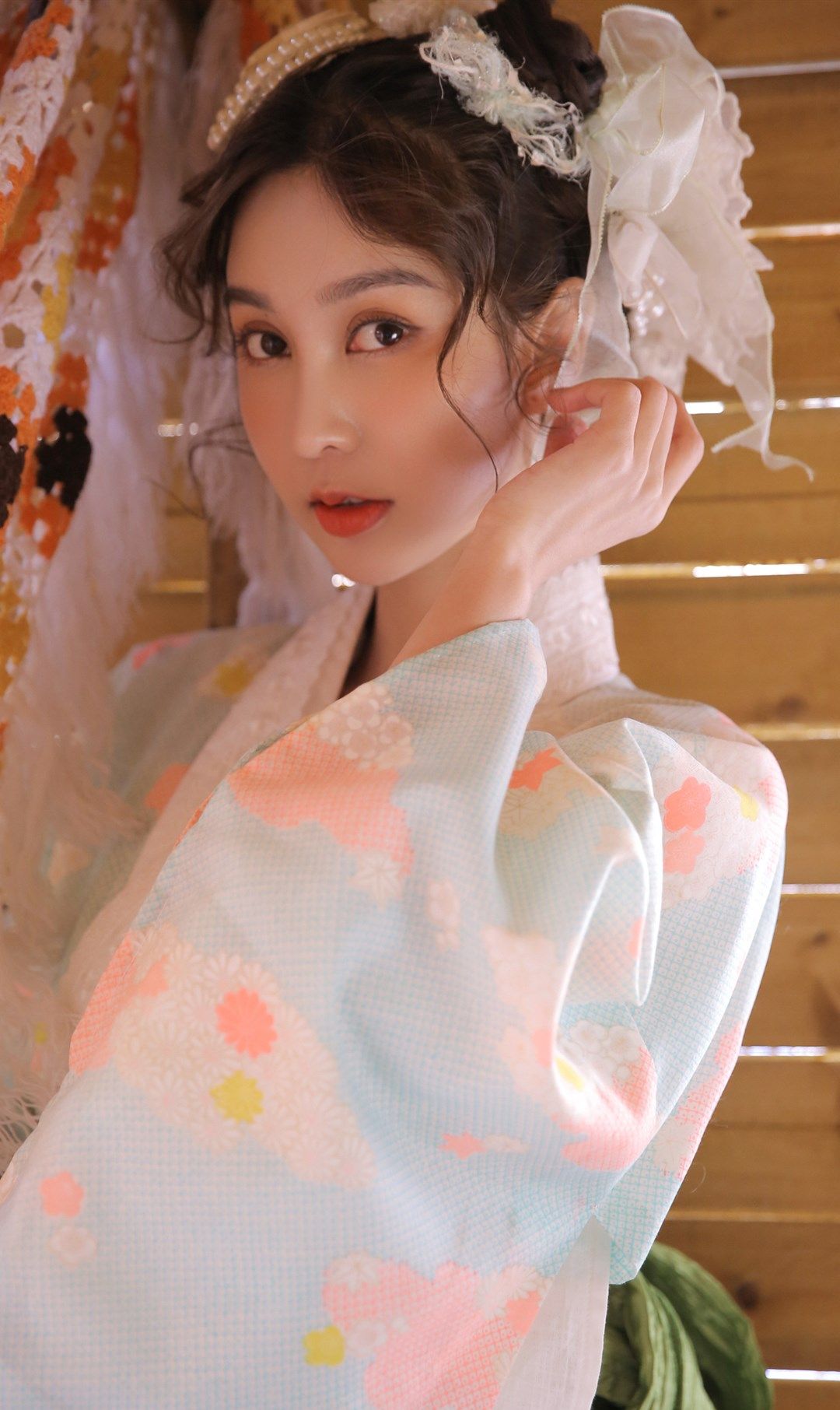 适合做手机壁纸的和服少女写真,时而清新时而魅惑