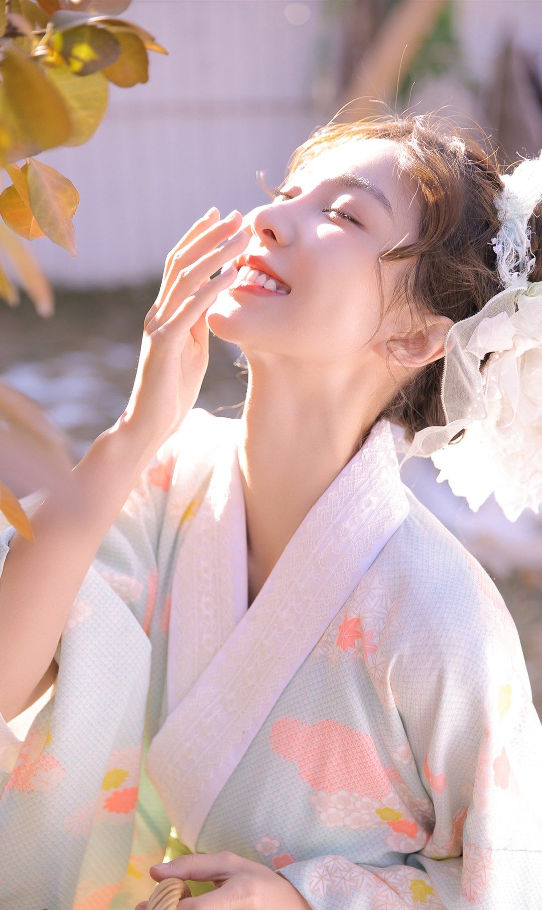 适合做手机壁纸的和服少女写真,时而清新时而魅惑