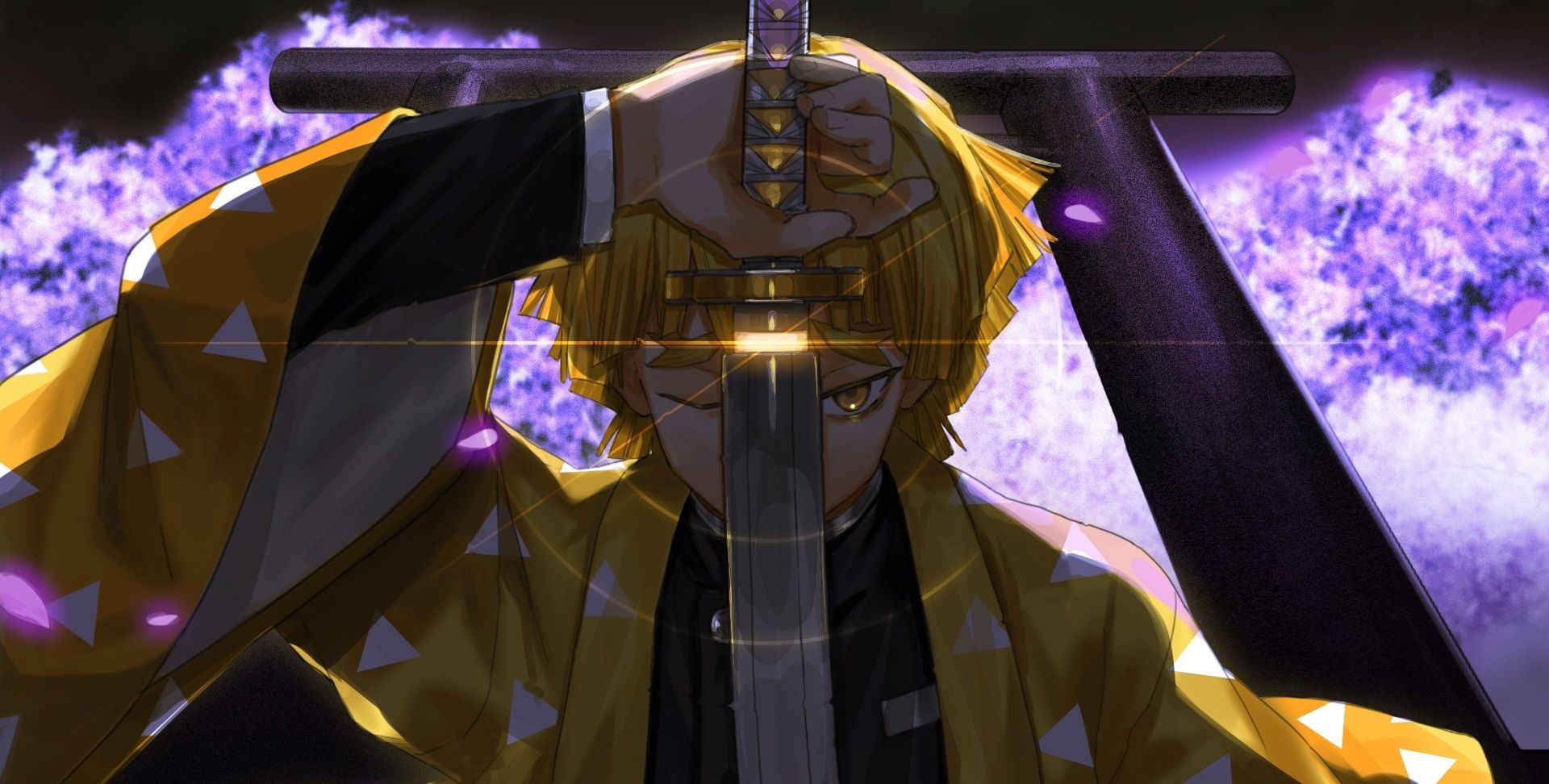 鬼灭之刃高清电脑壁纸,挥剑的炭治郎帅到爆炸_高清图集_新浪网