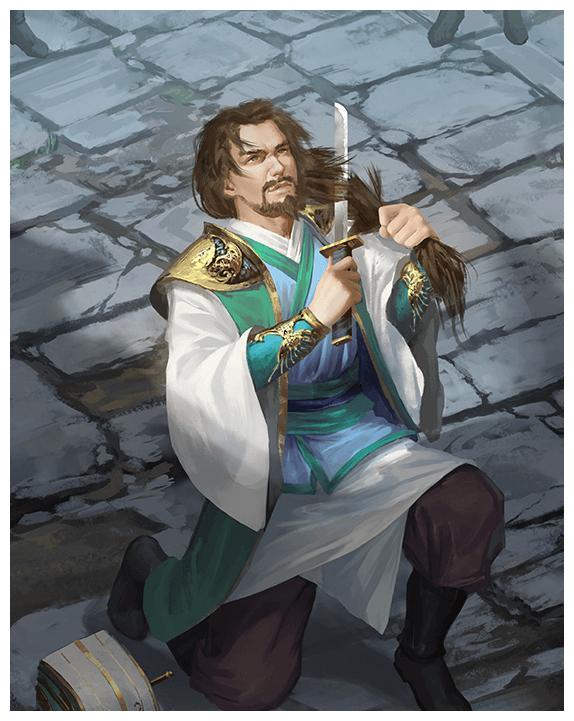 三国杀让人最难理解原画:奸臣岑昏为何痛哭?周鲂为什么割头发?