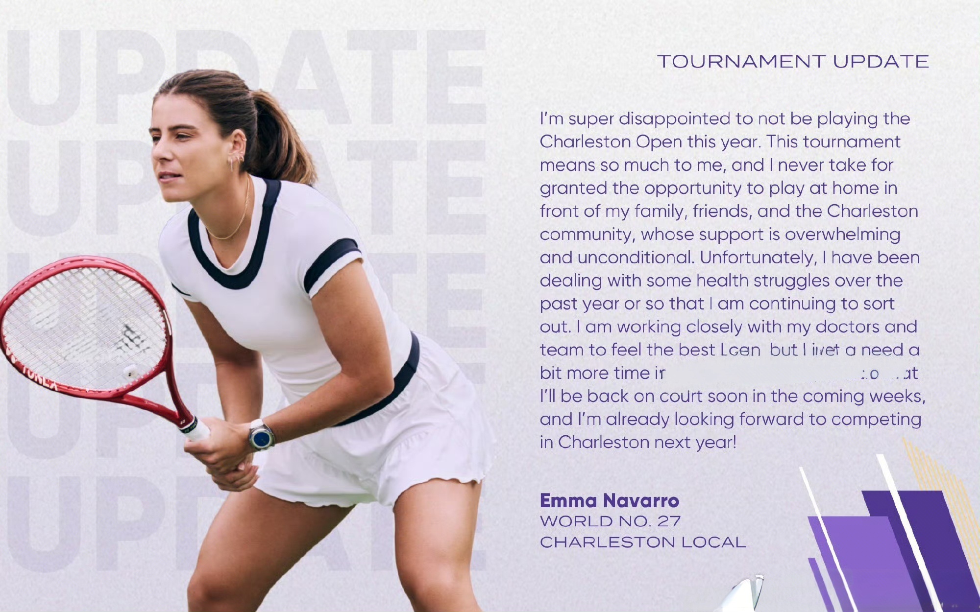 纳瓦罗退出自己家族的赛事，她到底经历了什么？