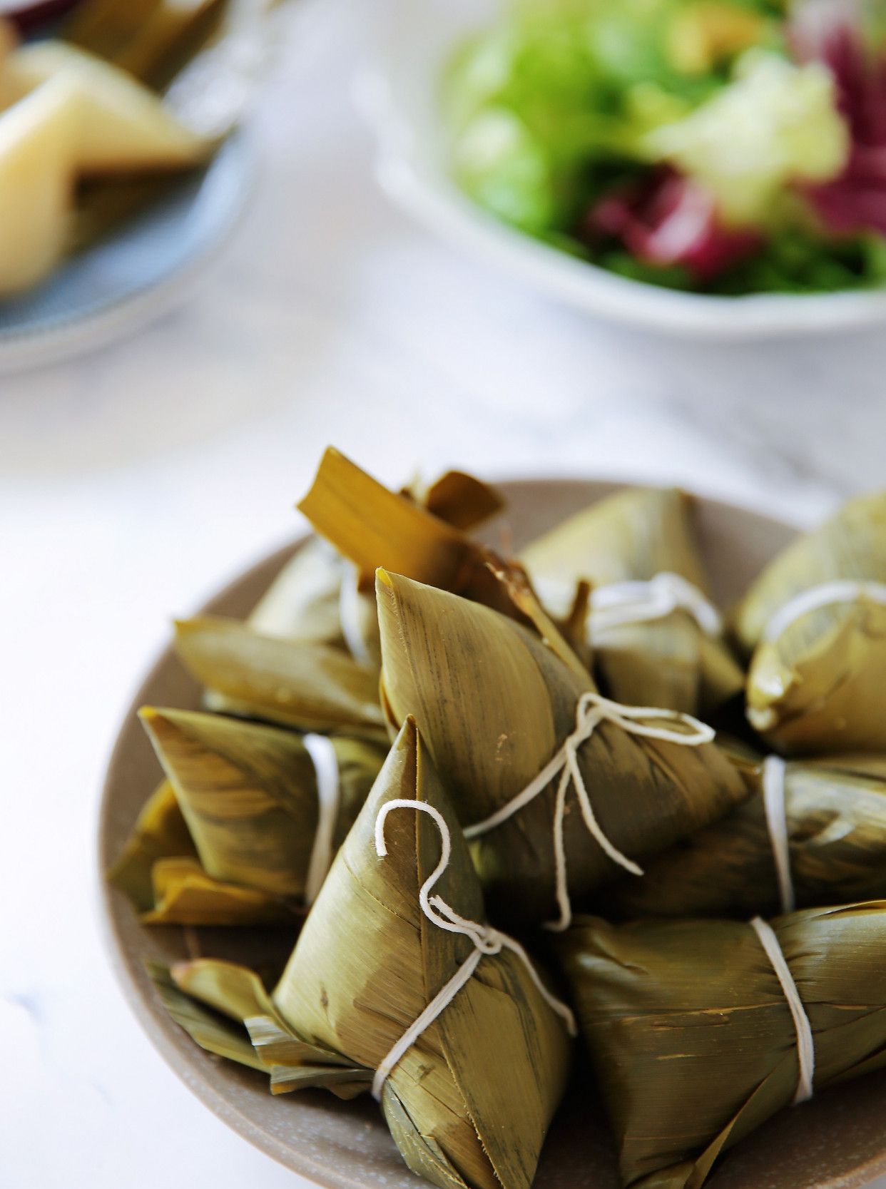 粽子还是最爱简简单单的红枣白米粽「爱心」