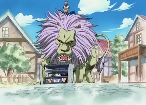 巴基海贼王中的驯兽师为摩奇,他的搭档是一只大狮子利基,这对组合的