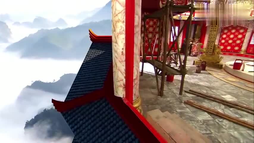 纣王带妲己参观摘星楼,不料纣王竟从摘星楼摔下去,报应来的真快