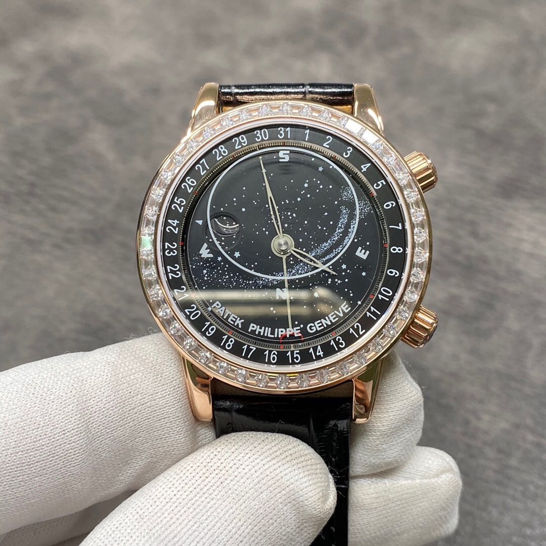 百达翡丽星空日内瓦苍穹系列6104g,浩瀚星空就是极致的奢华_高清图集