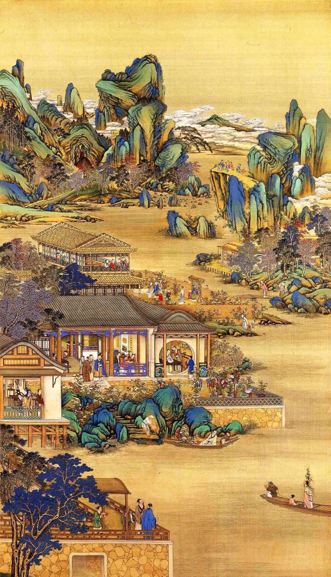 故宫珍藏《雍正十二月行乐图》——皇帝生活一窥圆明园真实面貌