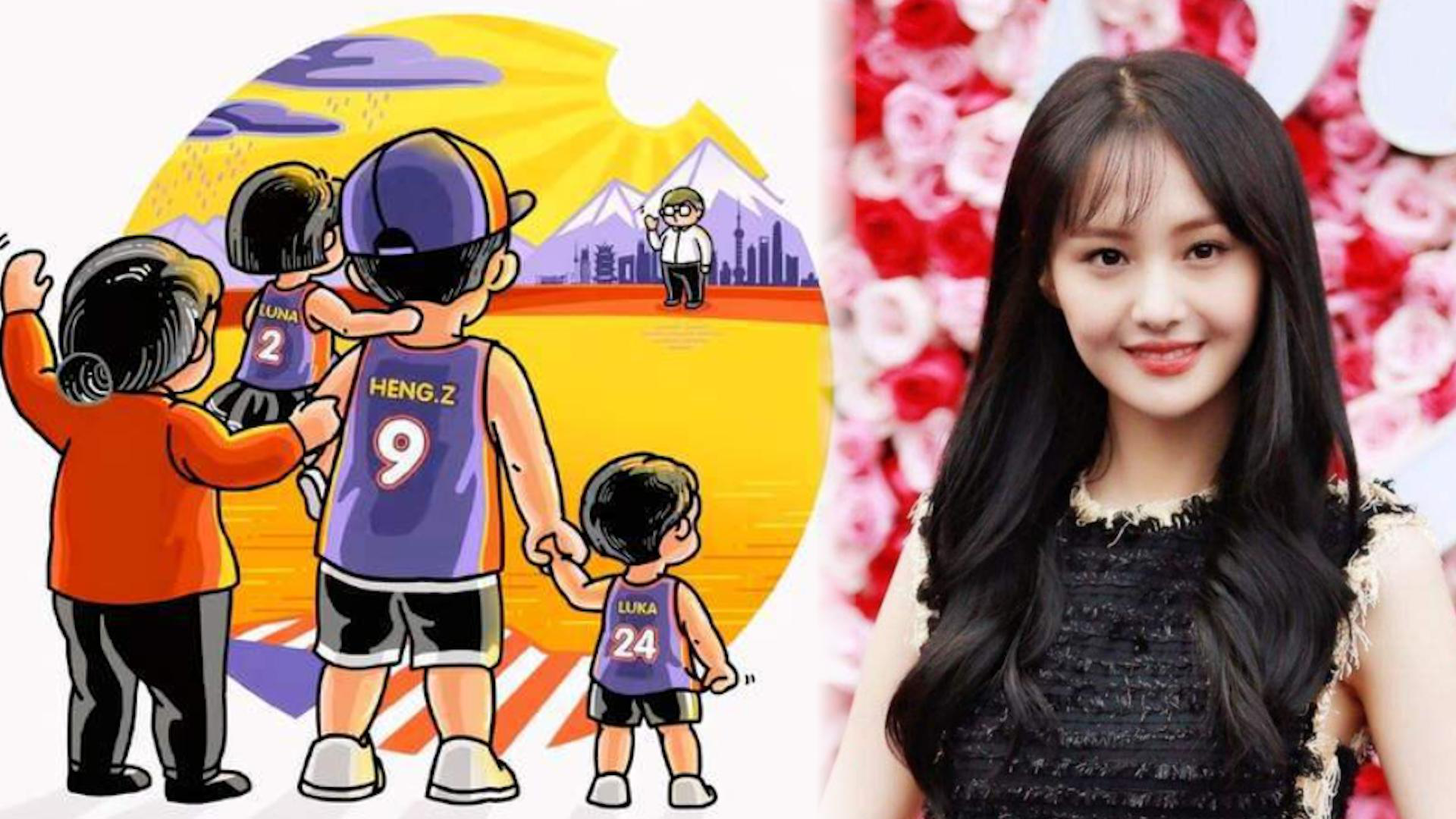 张恒发文庆祝父亲节,晒全家福独却郑爽,自曝仍未回国愧对父母