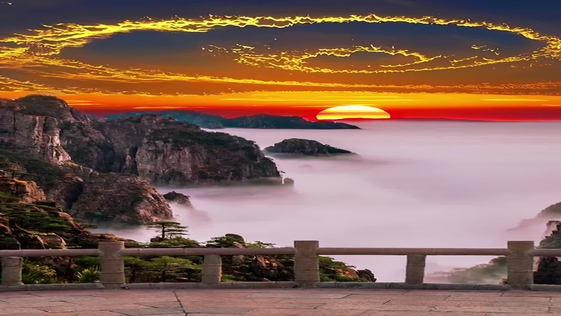 为了呈现这7秒黄山美景,潜伏4个小时