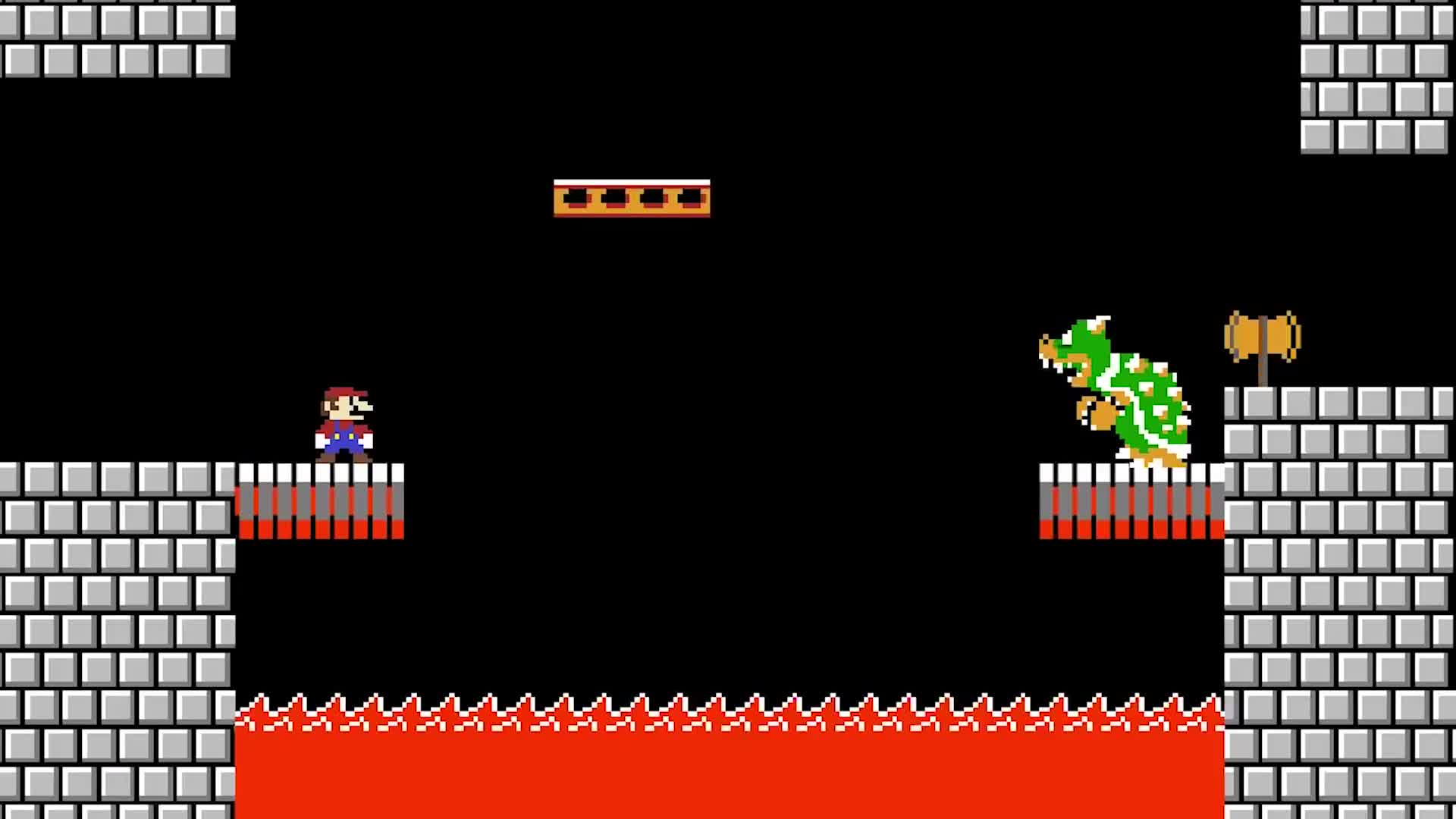 搞笑超级玛丽库巴大魔王发起了致命一击马里奥站在对面生气了