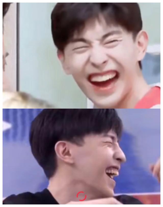 邓伦的微笑是很有感染力的,在他微笑的时候,可以看出他全部牙齿露出来